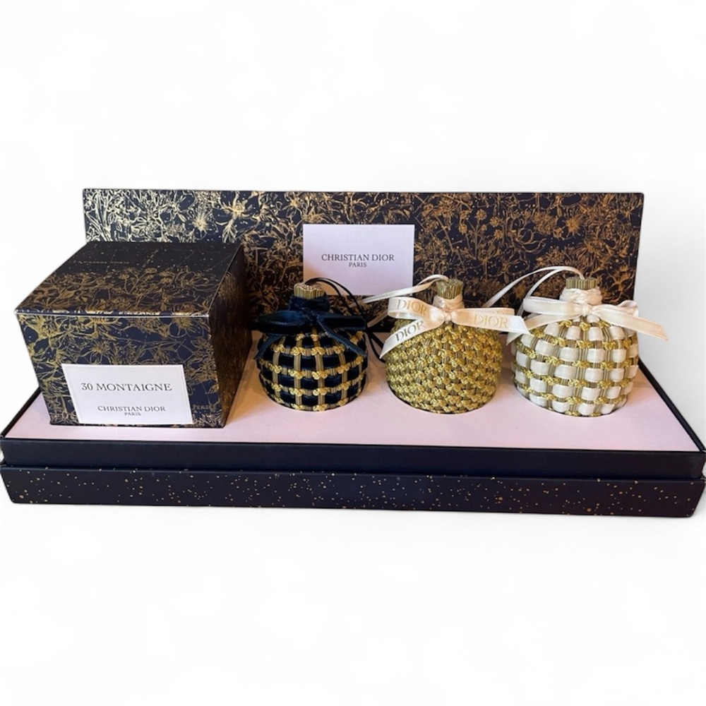 Dior 30 Montaigne Candle and Ornament Set - Black, Gold, and White - Picture 7 of 9